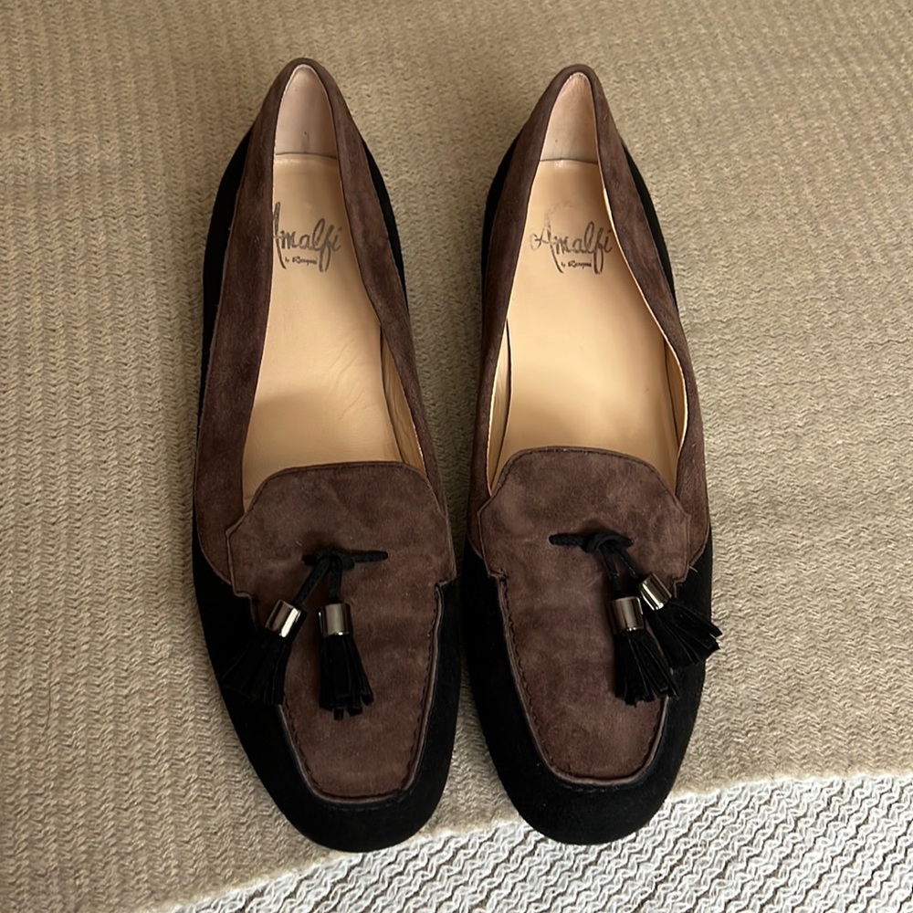 Amalfi Suede Loafers with Tassels- size 8.5